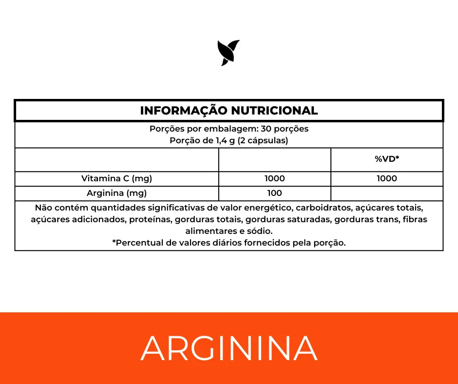 Arginina+Vitamina C® - 60 Cápsulas