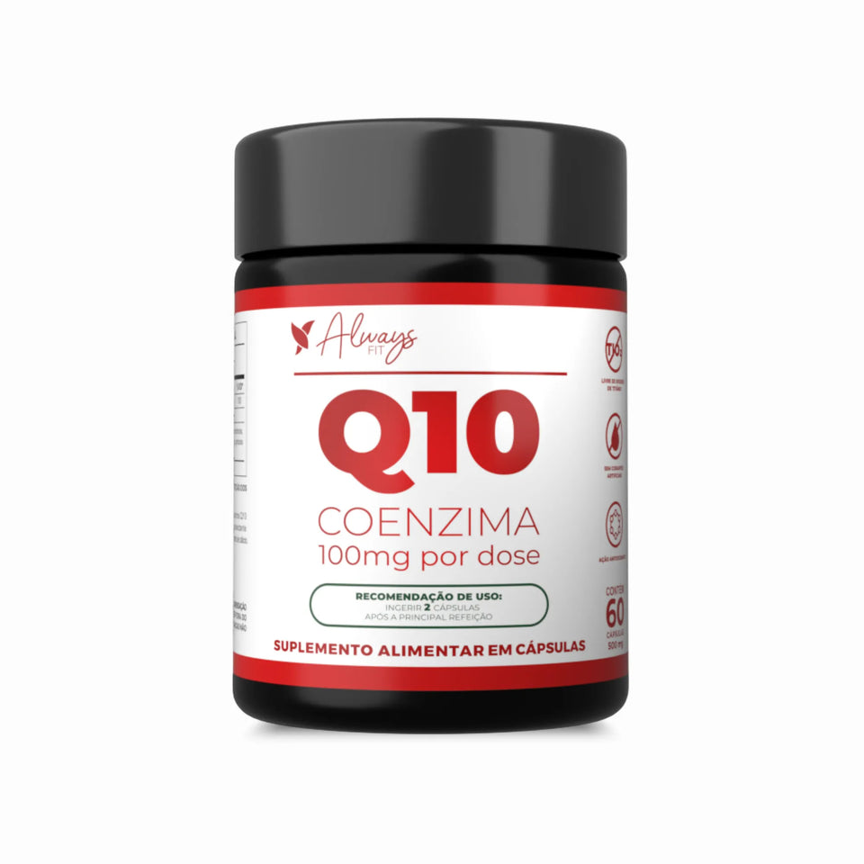 Coenzima Q10 com TCM e Vitamina E - 100mg Por Dose - 60 Cápsulas