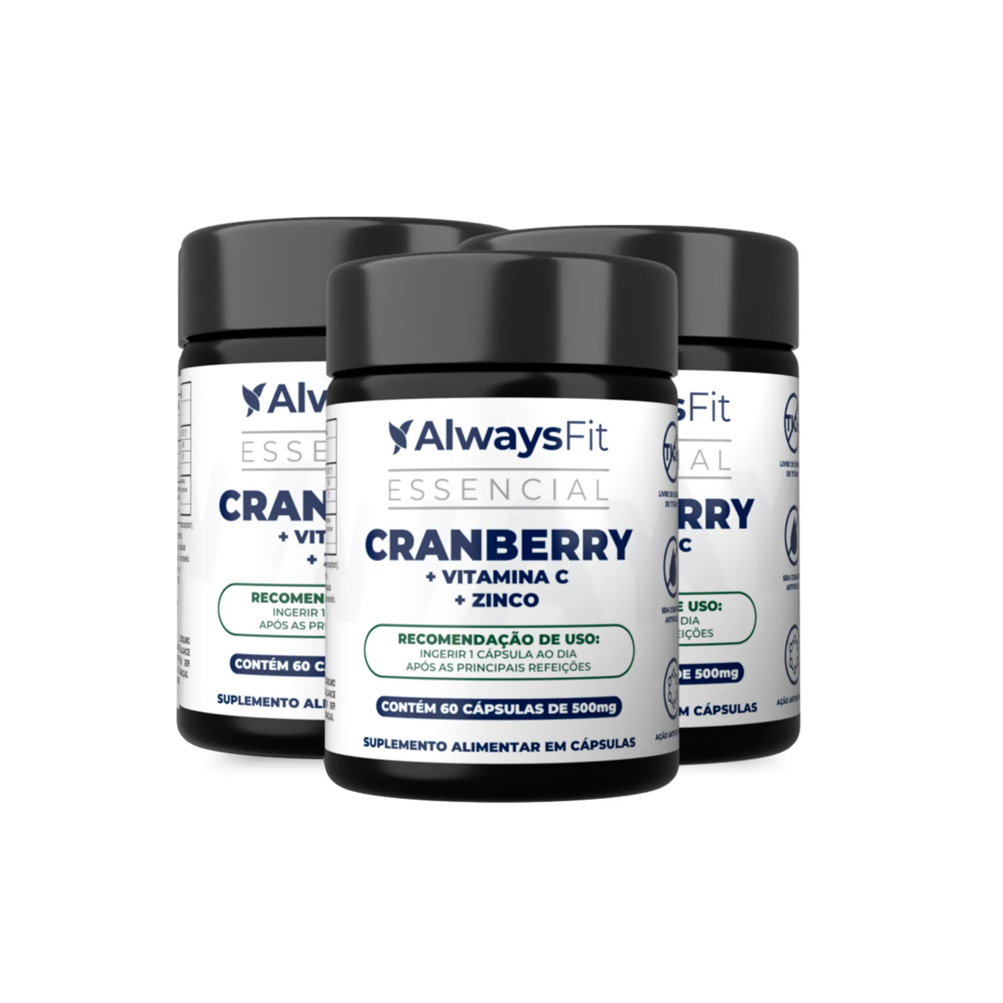 Cranberry com Vit. C e Zinco em Cápsulas - 60 Cápsulas