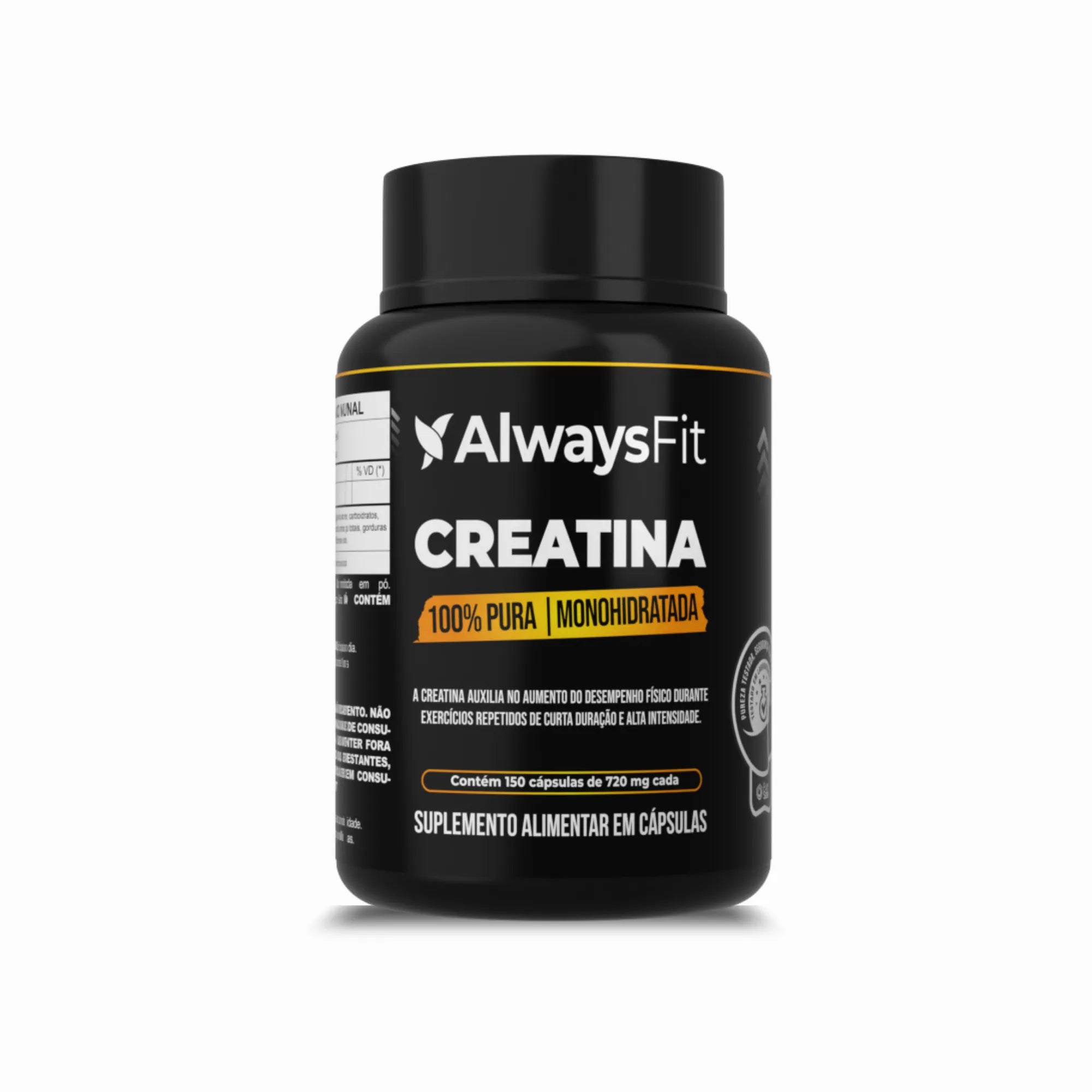 Creatina Monohidratada 100% Pura - 150 Cápsulas