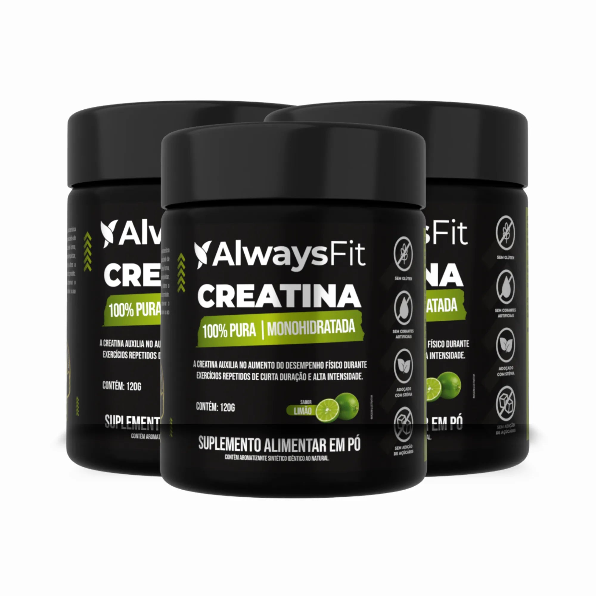 Creatina Monohidratada 100% Pura – Sabor Limão | 120g