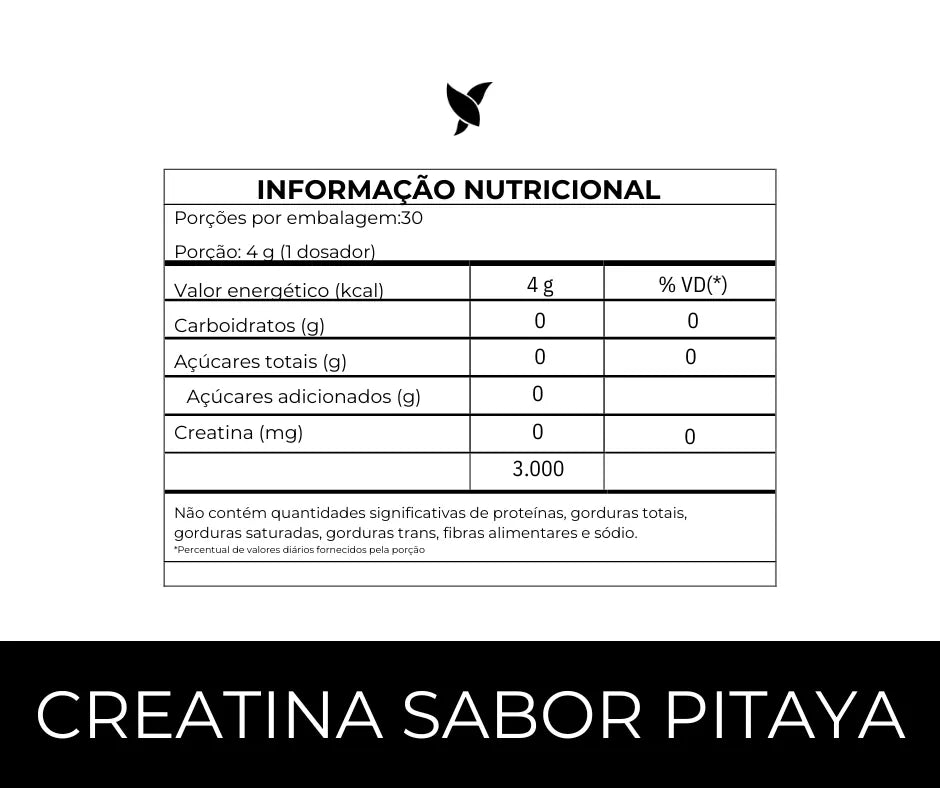 Creatina Monohidratada 100% Pura – Sabor Pitaya | 120g