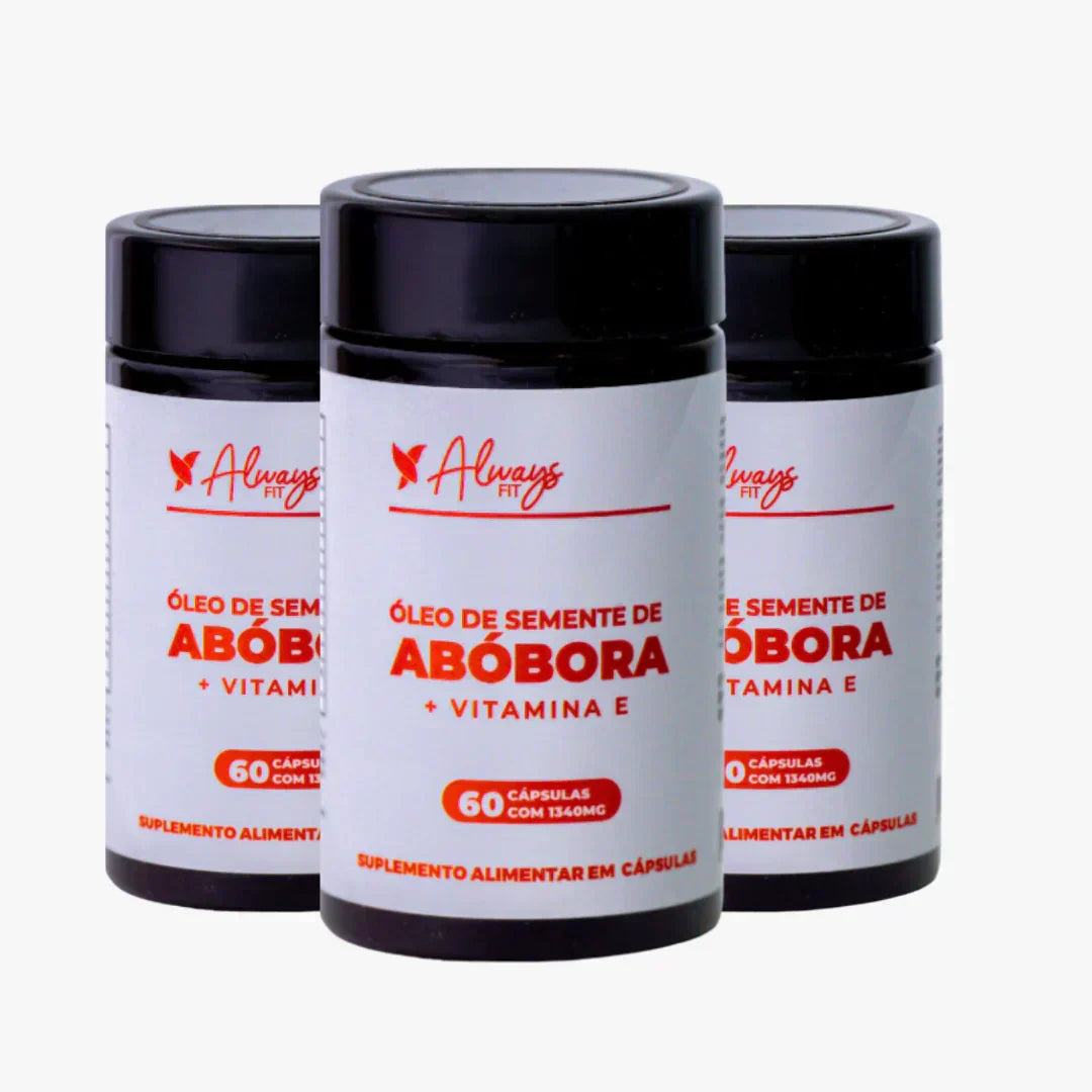 Óleo de Semente de Abóbora 1340mg em cápsulas com Vitamina E - 60 Cápsulas
